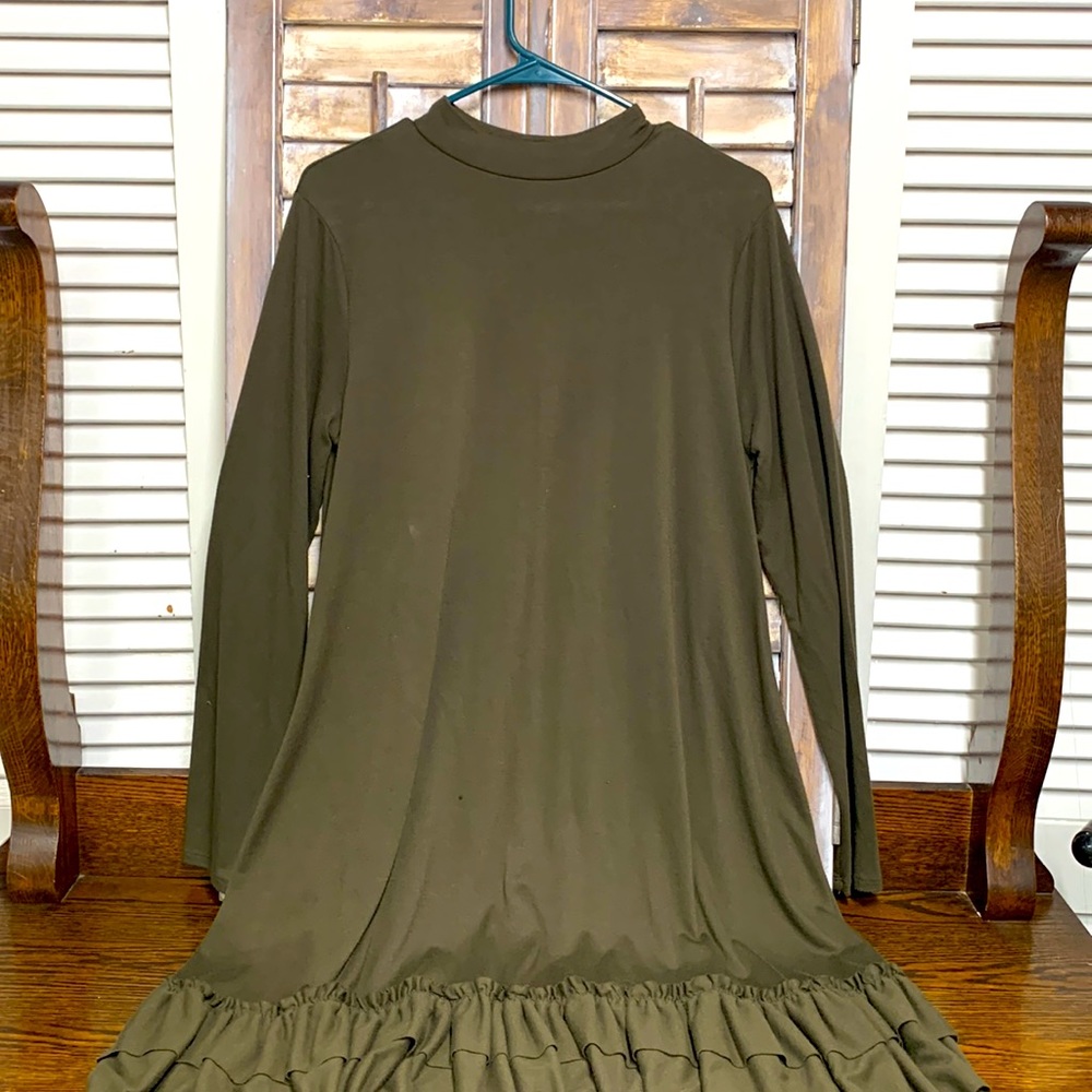 Long sleeve cotton dress